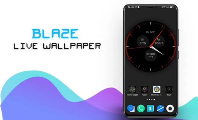 Blaze Clock Live Wallpaper android App screenshot 10