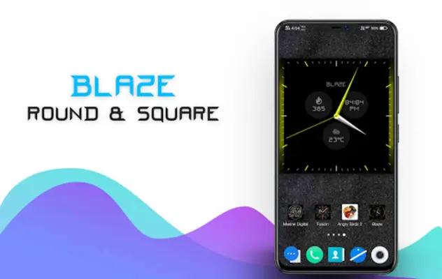 Blaze Clock Live Wallpaper android App screenshot 3