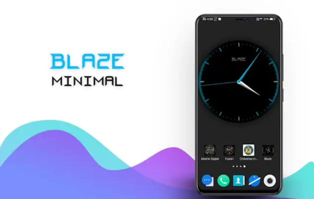 Blaze Clock Live Wallpaper android App screenshot 4