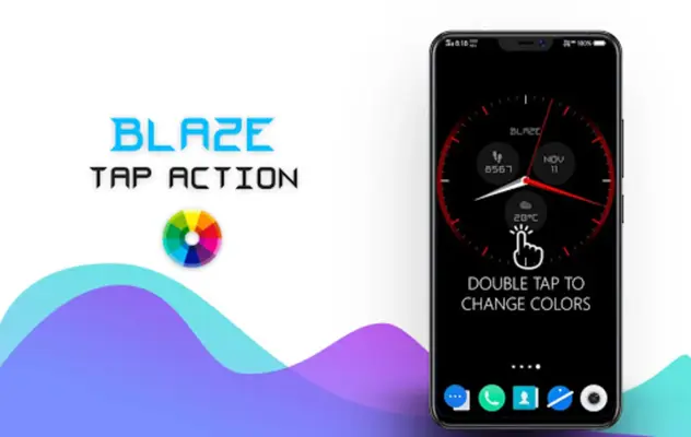 Blaze Clock Live Wallpaper android App screenshot 5