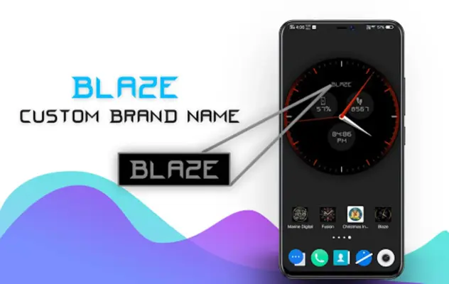 Blaze Clock Live Wallpaper android App screenshot 7