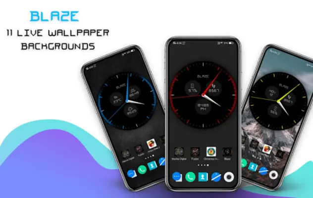 Blaze Clock Live Wallpaper android App screenshot 8